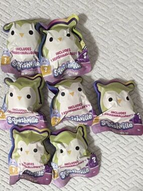 Squishmallows Squishville Mini Mystery Plush Lot of 7 Blind Bags NEW